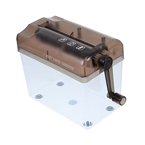 KICHOUSE Handgesiedeltes Papierschreider Aktenvernichter fürs Homeoffice Papierschredder für den Heimgebrauch kleines Desktop -Dokument Shredder Zerkleinerungsmaschine Abs von KICHOUSE
