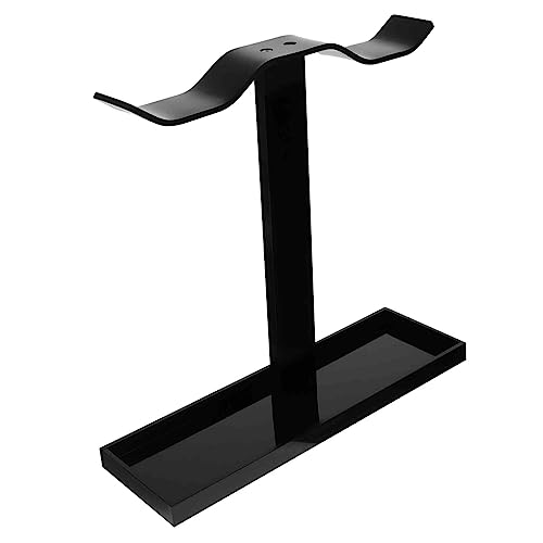 KICHOUSE Headset-aufhänger Kopfhörerbügel Halterung Für Gaming-kopfhörer Schwarzer Ständer Kopfhörerständer Kopfhörerregal Schreibtisch-kopfhörer-aufhänger Acryl Black von KICHOUSE