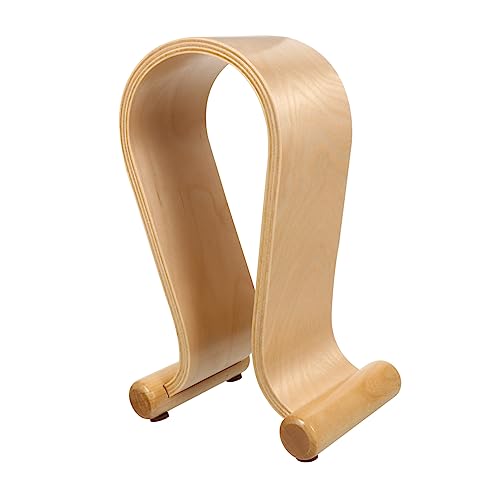 KICHOUSE Holz Kopfhörerständer Aus Walnuss Stabiler Headset Halter Für Schreibtisch Design Für Over Ear Kopfhörer Platzsparend Kompatibel Mit Meisten Modellen von KICHOUSE
