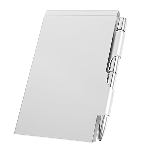 KICHOUSE Kartenbox Aus Aluminiumlegierung Notizblock Schreiben Notizbilder Mini-journal-notizbuch Kleines Taschenheft Notizbuch Zeitschrift Beutel Süßes Notizbuch Gepunktet Silver Papier von KICHOUSE