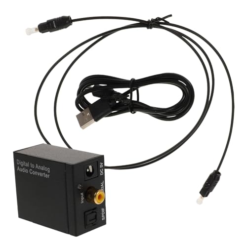 KICHOUSE Kompakter Digital Analog Audio mit Koaxialer Verbindung Klinkenstecker für Fernseher Wohnmobile Robuste Audioübertragung mit Hoher Klangqualität von KICHOUSE