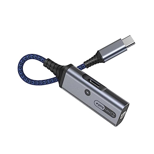 KICHOUSE Professionelle Typ-c-Adapter Kopfhörer Kabeladapter Audio-Adapter Erwachsene Typ-c-konverter-Adapter Audio-typ-c-Adapter Typ-c Ladewandler Tragbare Typ-c-konverter Elektronisch von KICHOUSE