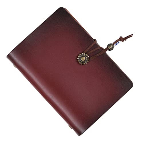 KICHOUSE Retro-Notizbuch write board vintage notizbuch noteboon small notebook notizbücher Whiteboard mit Ständer Reisenotiz Mini-Whiteboard Planke Zeitplaner tragbares Tagebuch Haut rot von KICHOUSE