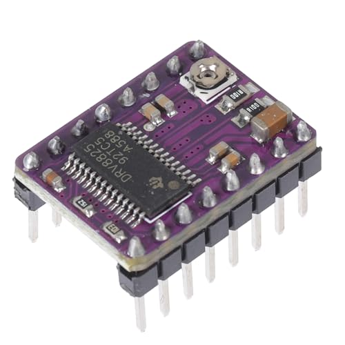KICHOUSE Schrittmotor Treibermodul mit Kühlkörper Kompatibel mit Druckern Wie Rrerap Ramps Hochleistungs Chip für Präzise Motorsteuerung Langlebig Zuverlässig von KICHOUSE