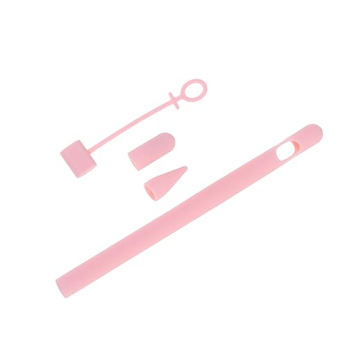 KICHOUSE Schutzhülle Bleistiftspitze Tipps kapazitiver Eingabestift Touchscreen-Stift für stiftschlaufe Schreibstift Schlaufe Schreibstift Schutzcover Stifthülle Anti-Verlust-Abdeckung Rosa von KICHOUSE