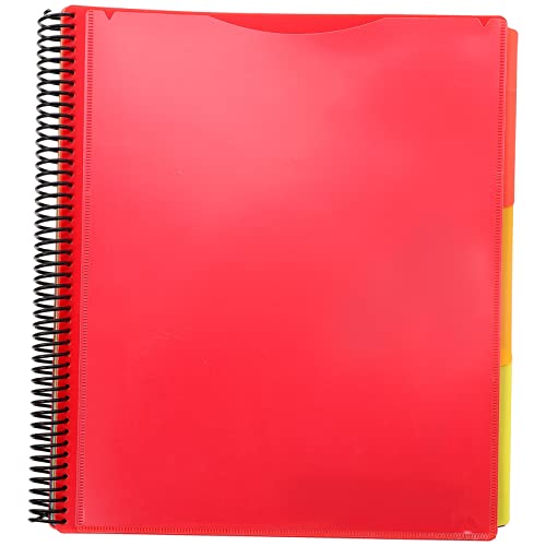 KICHOUSE Spiral Notizbuchordner Datei Organizer Spiral Design Datei Klassifizierungsordner Prüfungspapier Organizer Spiral Dateiordner Büroordner Organizer Datei Organizer von KICHOUSE