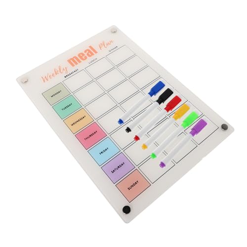 KICHOUSE Wochenplaner Kühlschrankmagnete Monatlicher Whiteboard Kalender Abendessen Menütafel Für Die Küche Magnetisches Kühlschrank Whiteboard Wiederverwendbarer Planer KICHOUSE Wochenplaner Kühlschrankmagnete Monatlicher Whiteboard Kalender Abendessen Menütafel Für Die Küche Magnetisches Kühlschrank Whiteboard Wiederverwendbarer Planer von KICHOUSE