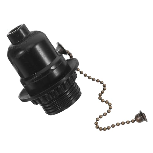 KICHOUSE Zugkettenleuchte: E26 Standard-schraublampenfassung, Glühbirnenfassung Mit Zugkettenschalter Für Tisch- Und Stehlampe, Schwarz von KICHOUSE