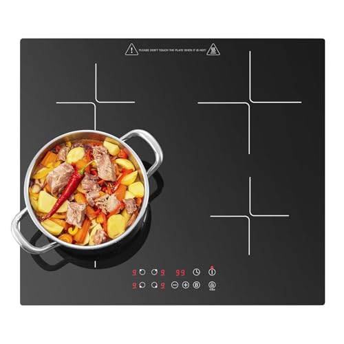 KICHPOWER Induktionskochfeld 4 Platten, Einbau Induktionskochfeld 60 cm mit Booster, Induktion Herdplatte Kochfeld, Touch-Bedienung, 6000W, 9 Leistungsstufen, 1-99 Min Timer, Kindersicherung, 220-240V KICHPOWER Induktionskochfeld 4 Platten, Einbau Induktionskochfeld 60 cm mit Booster, Induktion Herdplatte Kochfeld, Touch-Bedienung, 6000W, 9 Leistungsstufen, 1-99 Min Timer, Kindersicherung, 220-240V von KICHPOWER