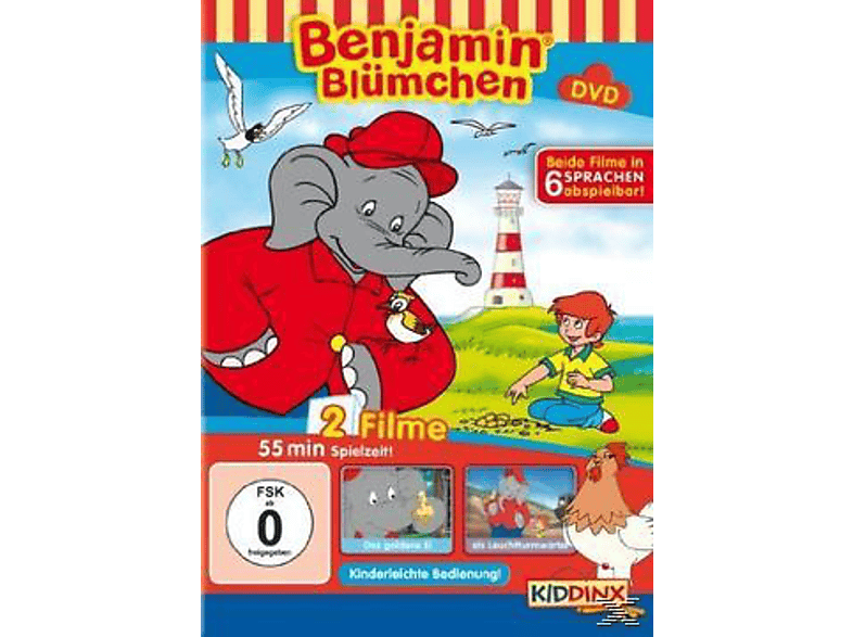 Benjamin Blümchen: Das goldene Ei / ... als Leuchtturmwärter DVD Benjamin Blümchen: Das goldene Ei / ... als Leuchtturmwärter DVD von KIDDINX ENTERTAINMENT