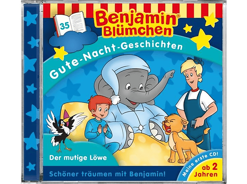 Benjamin Blümchen - Gute-Nacht-Geschichten-Folge 35:Der mutige Löwe (CD) von KIDDINX