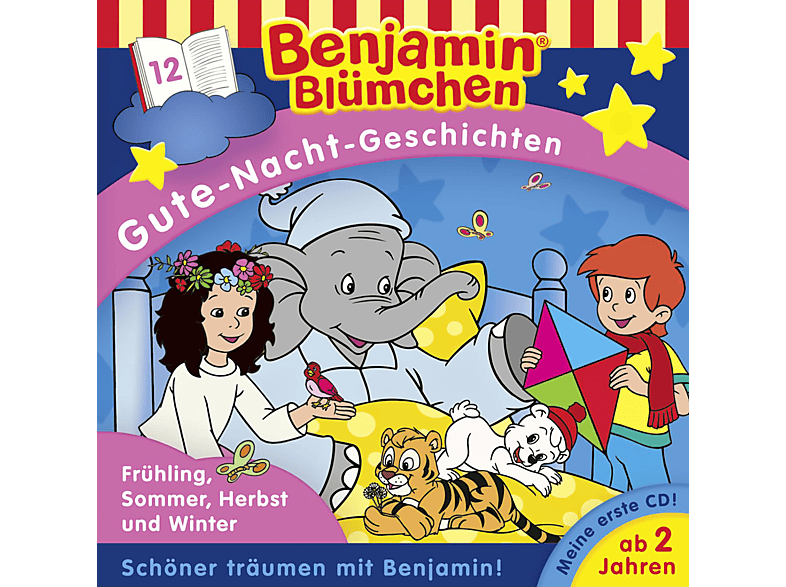 Benjamin Blümchen - Gute-Nacht-Geschichten: Folge 12 Frühling, Sommer, Herbst und Winter (CD) von KIDDINX
