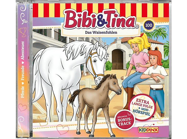 Bibi und Tina - Folge 100:Das Waisenfohlen (CD) von KIDDINX
