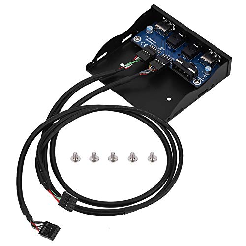 KIKYO Frontpanel, USB 2.0 HD-Audio USB Frontscheibe mit Mikrofon Audio KIKYO Frontpanel, USB 2.0 HD-Audio USB Frontscheibe mit Mikrofon Audio von KIKYO
