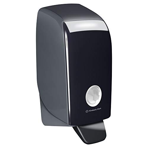 Aquarius Seifenspender 7173 – 1 x wandmontierter Seifenspender Schwarz (Nachfüllmenge 1 Liter) von Kimberly-Clark Professional