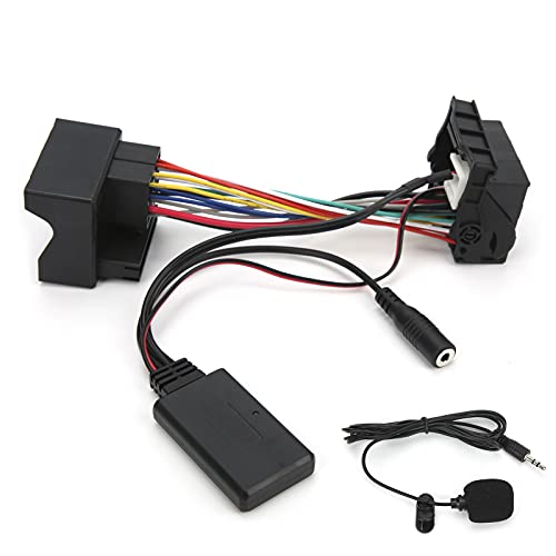 12Pin Bluetooth AUX IN, o Adapter mit Mikrofon Bluetooth Adapter Peugeot Kabel Stereo Passend für Peugeot 207 307 407 308 von KIMISS