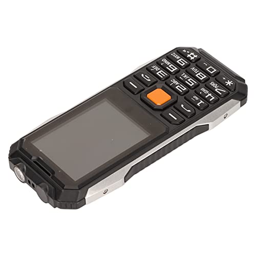 2G-Senioren-Handy, Große Taste, 2,4-Zoll-HD-Bildschirm, 6800 MAh, Mobiltelefon, Dual-SIM für Senioren, Lange Akkulaufzeit, Freigeschaltet, Schwarz (Schwarz) von KIMISS