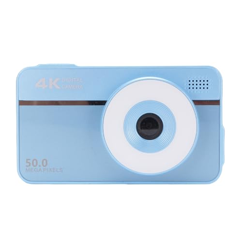 4K Digitalkamera Dual Objektiv Autofokus HD Videokamera 50MP Teenager Erwachsene Geschenkauswahl Leichter Schlankerbeutel (Blue) von KIMISS