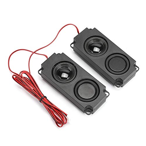 5W 8Ohm Lautsprecher DIY 5W 8Ohm Schwarz Abs 8Ω 5W Tragbarer Schwerer Bass für Audio-Hohlraum 40 Mm Magnetischer Doppellautsprecher für TV von KIMISS