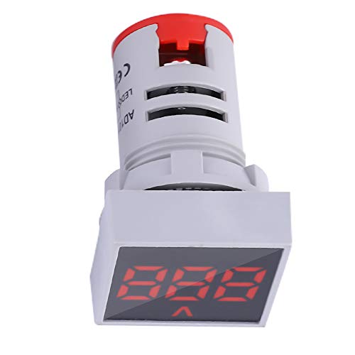 AC 50-500V LED -Voltmeter -Indikatorlicht Mini Digital Display Square Signal Lampe für Elektrische Geräte, Geringem Stromverbrauch (Rot) von KIMISS