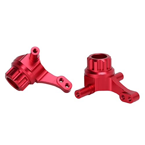 Aluminiumlenkungsknöchelarme und Tasse für TT02 1/10 RC -Auto -Upgrade, Langlebige Legierungsleistung Teile (Rot) von KIMISS
