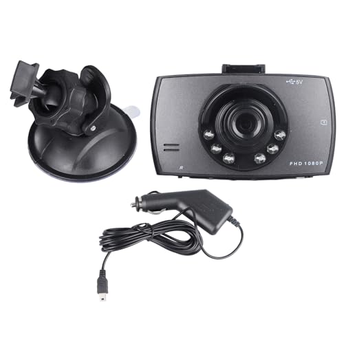 Autokamera Armaturenbrettkamera Dashcam 2,2-Zoll-Dashcam 1080P HD-Autokamera mit LCD-Display, Parkmodus, G-Sensor, Schleifenaufzeichnung, Bewegungserkennung von KIMISS