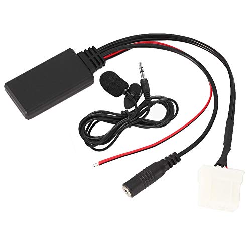 Aux Bluetooth Adapter AUX-Kabeladapter Mikrofonkabel, AUX-in Kabeladapter Auto Bluetooth 5.0 Mikrofon Passend für Mazda 2 3 5 6 RX8 von KIMISS