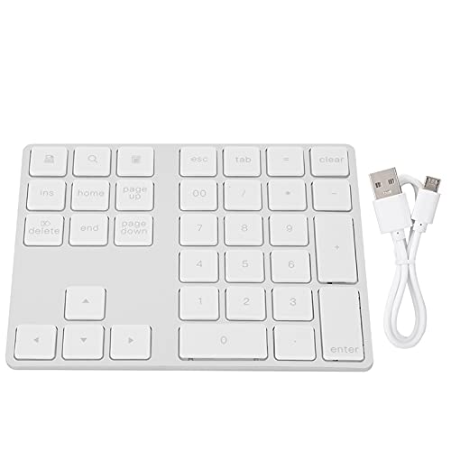 BT308 34 Tasten, Numpad Wireless Numeric Keypad Nummernblock Wiederaufladbare Kleine Tastatur von KIMISS