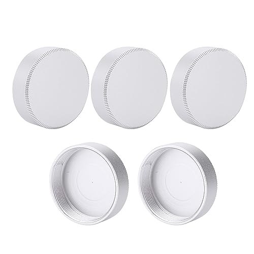 C Mount C Mount Otapiece Cover Legierung 5pcs Metall C Mount Heck Objektiv 27 Mm für CCTV -TV -Objektive (schwarz) (Silver) von KIMISS