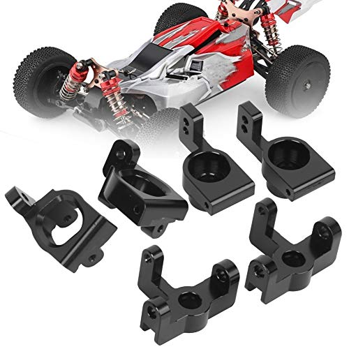 C -förmiger RC -Radsitz für Wltoys 1:14 144001 Auto - Vorder- und Rückmetall -Upgrade - Titanfarbe (BLACK) von KIMISS