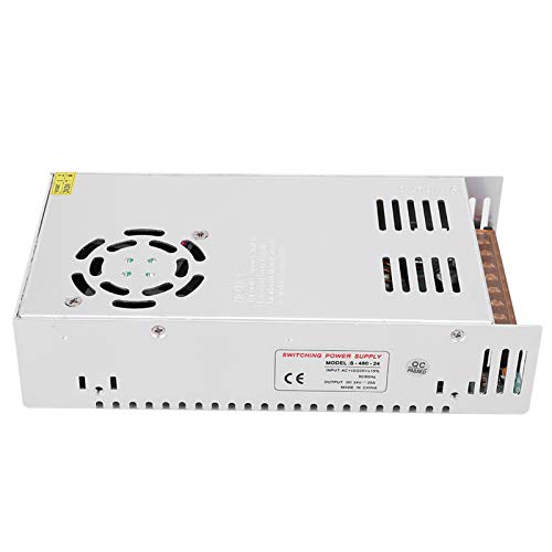 DC24V Schalter Netzteil Treiber Adapter Aluminiumlegierung für LED Bildschirm Streifen Licht 3D Drucker Radio CCTV Computertechnik Industrielle Automatisierung (S-480-24 (24 V/20 von KIMISS