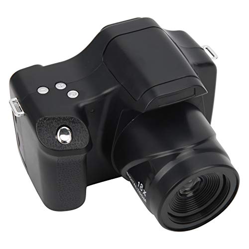 DSLR-Kamera Kamera für Fotografie Schwarz PVC 3.0 In LCD-Bildschirm 18-facher Zoom HD-Spiegelreflexkamera Lange Brennweite Tragbare Digitalkamera (Standard-Weitwinkelobjektiv) (Standard Edition + von KIMISS
