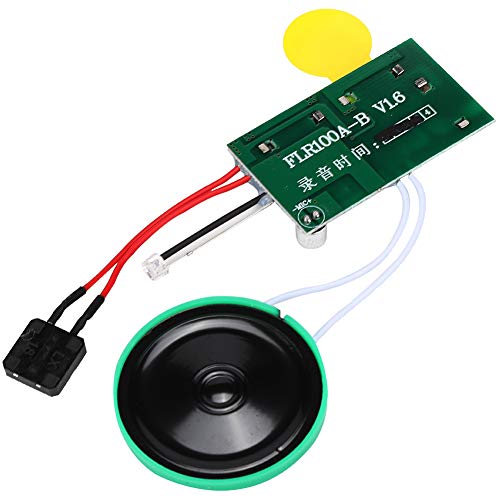 Diktiergerät für Kuscheltier-Grußkarten-Soundmodul 4 Minuten DIY Beschreibbares Grußkartenmodul Light Sense Voice Sound Record Chip (Loop Play) (Schleife) von KIMISS