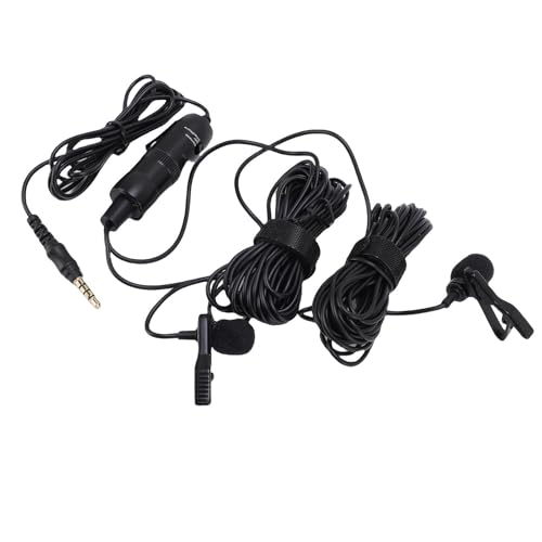 Doppel -Lavalier -Mikrofon -Kabel - auf Revermic Professional Recording Interview -Mikrofon für Zwei Personen von KIMISS