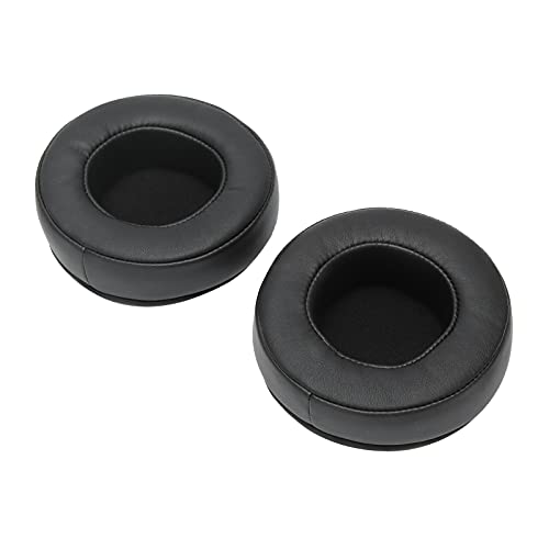 Ersatz-Kopfhörer-Ohrpolster in Voller Größe, Universal-Ohrpolster, Rund, 80 Mm, Schwarzer Schwamm, Kunstleder, 2 Stück, 90 Mm, Ohrpolster, Stereo-Kopfhörer, Kissenteile Ersatz-Kopfhörer-Ohrpolster in Voller Größe, Universal-Ohrpolster, Rund, 80 Mm, Schwarzer Schwamm, Kunstleder, 2 Stück, 90 Mm, Ohrpolster, Stereo-Kopfhörer, Kissenteile von KIMISS