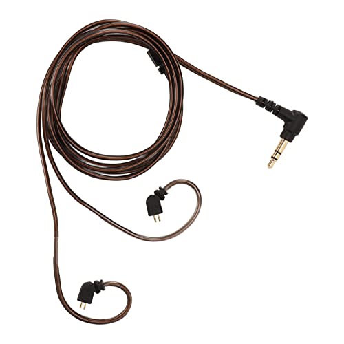 Ersatz-Kopfhörerkabel, Kopfhörer-Upgrade-Kabel, Bronze, Sauerstofffreies Kupfer, Kopfhörer-Soundkabel, Rauschunterdrückung, Ersatz-Kopfhörer-Upgrade-Kabel mit Mikrofon für von KIMISS