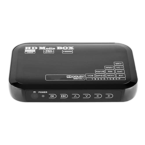 Full HD, 110 240V 1080P Media Player Box Mediaplayer HDMI USB Unterstützung MMC RMVB MP3 AVI MKV (EU) von KIMISS