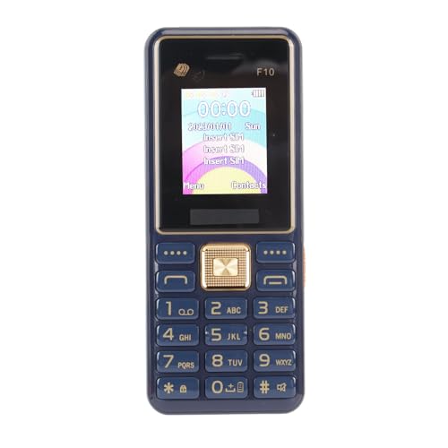 Handy mit Entsperrter Funktion für Senioren, F10, 1,8-Zoll-Bildschirm, 3600-mAh-Akku, 2G GSM, DREI Telefone, Zubehör, SIM-Karte, Standby, Großes Tasten-Handy mit Klarem Sound, von KIMISS