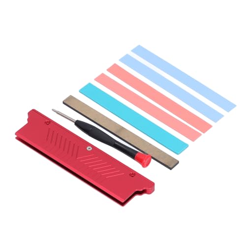 Hochkompatibilitätsspeicher Kühler Aluminium -Legierung Breit und Schmale Module Memory Kühlkörper für DDR1 DDR2 DDR3 DDR4 ECC High Performance Case Lüfter (Rot) von KIMISS