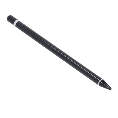 Hohe Empfindlichkeit Aktiver Kapazitiver Stift Aluminium Feinpunktstift Aktiver Bleistift für Tablets Smartphones High Stifte (Black) von KIMISS
