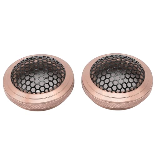 Hohe Kompatibilität 2PCS -Lautsprecher Mesh Grill 54mm Schutzmetalllautsprecher Runde Mesh Cover Guard Protektor für Heimwagenboot Hochleistungslautsprecher Grills (Rot) (Silver) (Roségold) von KIMISS