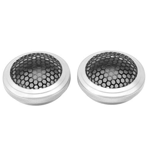 Hohe Kompatibilität 2PCS -Lautsprecher Mesh Grill 54mm Schutzmetalllautsprecher Runde Mesh Cover Guard Protektor für Heimwagenboot Hochleistungslautsprecher Grills (Rot) (Silver) von KIMISS