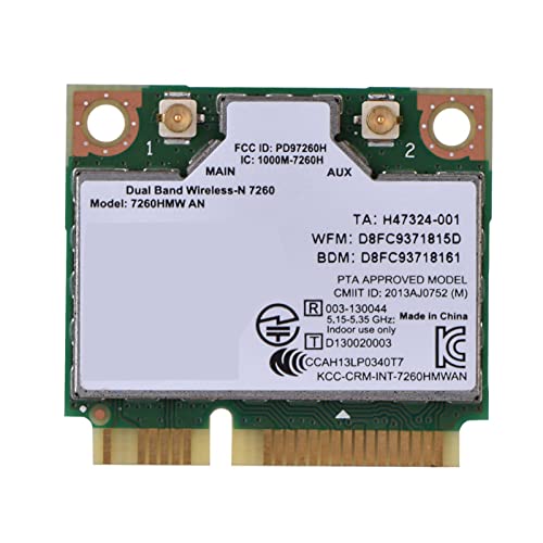 Intel 7260AN 7260HMW, 300M Bluetooth 4.0 Dual Band Lautsprecher Computer Subwoofer PCI E Lautsprecher mit Wireless WiFi Karte von KIMISS