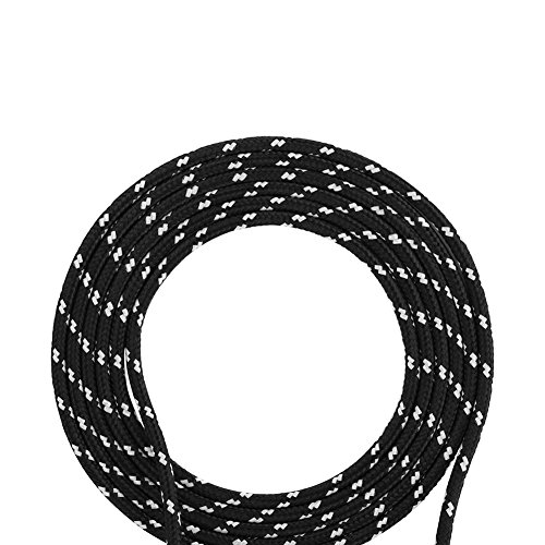 KIMISS 2,2 Meter USB, Ersatz für Steelseries Kana Mouse Paracord Kabel Wire Line Kabel Maus Schwarz Weiß (Schwarz und weiß) von KIMISS