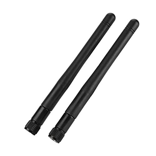 KIMISS 2 STÜCKE Dual Band, Gain SMA Schnittstelle Wireless Huakii Antenne WiFi Router Hohe Netzwerkkarte Externe Antenne (2DBi) (2DBi-Antenne) von KIMISS