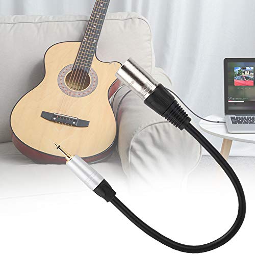 KIMISS 3,5 Mm Bis XLR -Adapterkabel für Männliches Adapter - Gold Plattiertem Männlich Bis 3pin XLR für Mikrofone, Mixer und Mehr Langlebiger PVC mit Zinklegungsschale (#1) von KIMISS