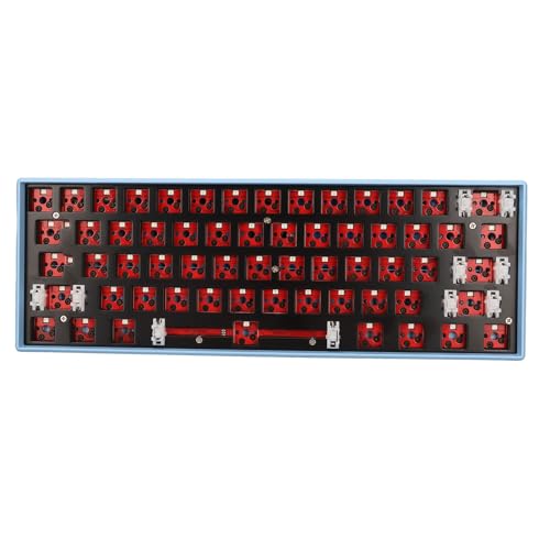 KIMISS 60% RGB DIY Mechanische Tastatur, 61-Tasten-Kit, Unterstützt Kabellose Hot-Swap-fähige Videospiele, PC-Zubehör, Gaming-Tastaturen, 3-poliger 5-poliger Schalter, 5.0 USB C, von KIMISS