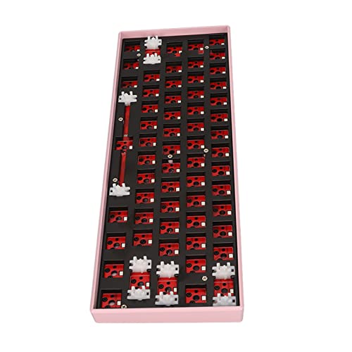 KIMISS 60% RGB DIY Mechanische Tastatur, 61-Tasten-Kit, Unterstützt Kabellose Hot-Swap-fähige Videospiele, PC-Zubehör, Gaming-Tastaturen, 3-poliger 5-poliger Schalter, 5.0 USB C, von KIMISS