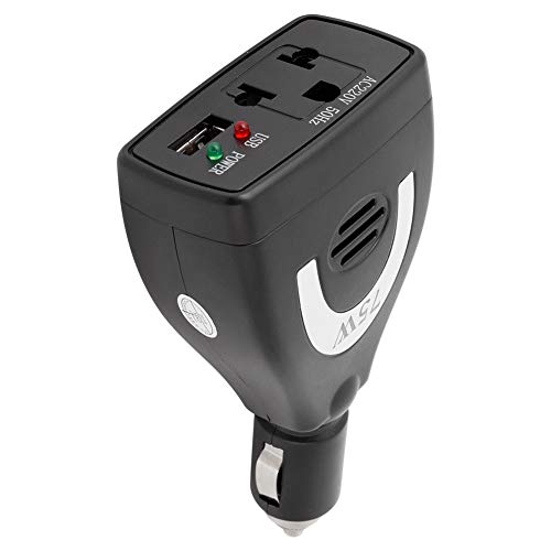KIMISS 75W DC12V auf AC 220V Auto Wechselrichter Konverter USB Ladegerät Adapter für Handy, MP3, Lüfter, tragbares Elektrogerät KIMISS 75W DC12V auf AC 220V Auto Wechselrichter Konverter USB Ladegerät Adapter für Handy, MP3, Lüfter, tragbares Elektrogerät von KIMISS