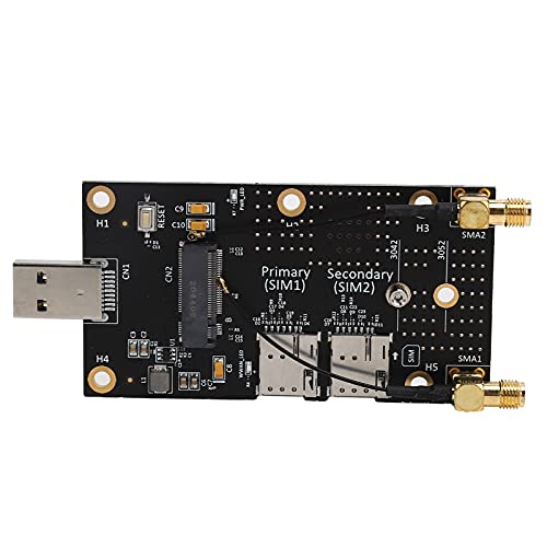 KIMISS Adapter NGFF (M.2), SIM-Karten-Steckplatz-Antennen Anschluss auf USB 3.0 mit für 3G 4G 5G-Modul von KIMISS